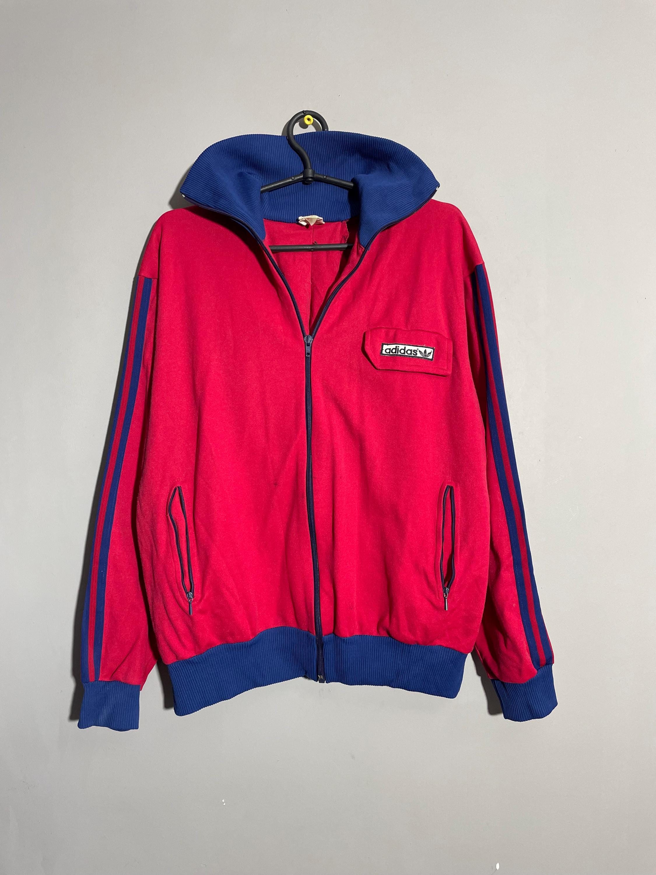 adidas 80s 希少カラー トラックジャケット セットアップ ジャージ Old adidas 80s 西ドイツ製 adidasアディダス ハイネック 無地