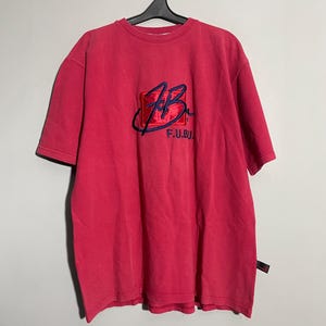 Vintage Fubu Embroidered Logo Made In Korea Rare y2k tshirt