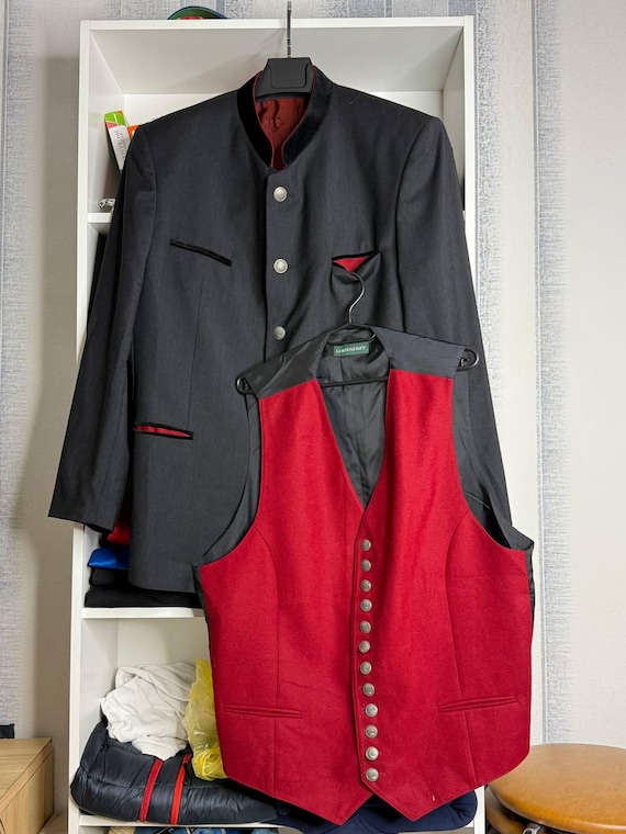 Lodenfrey, Lodenfrey 2in1 wool Blazer with vest size 110 (XL)