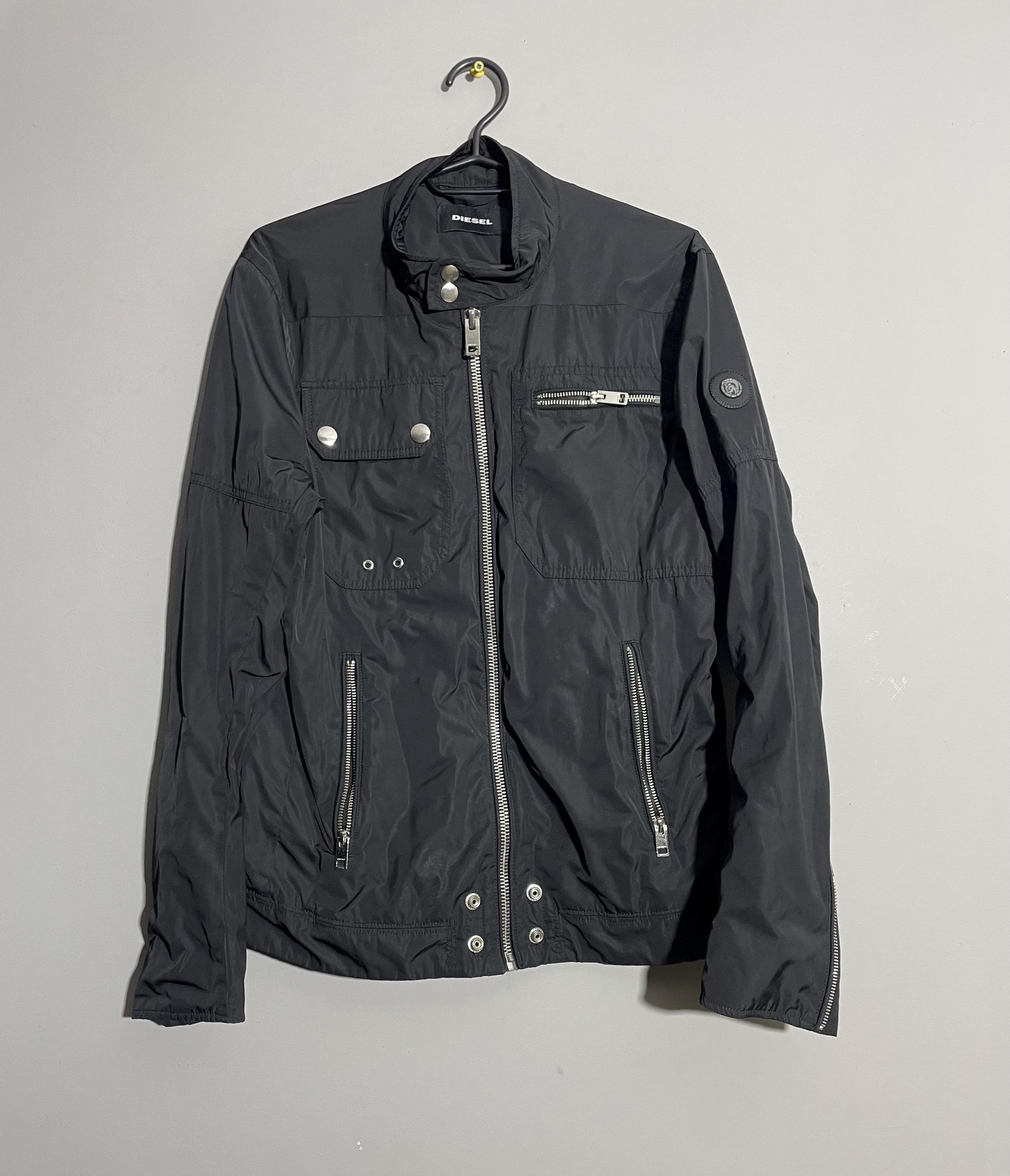 Y2K Diesel Black Nylon Multipocket Jacket Size M - Etsy