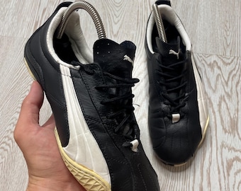 Vintage Y2K Puma Asana Japanese Black Leather Sneakers