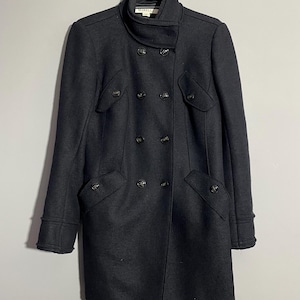 Vintage 90s Double-breasted Wool Coat Medium Size Gift for