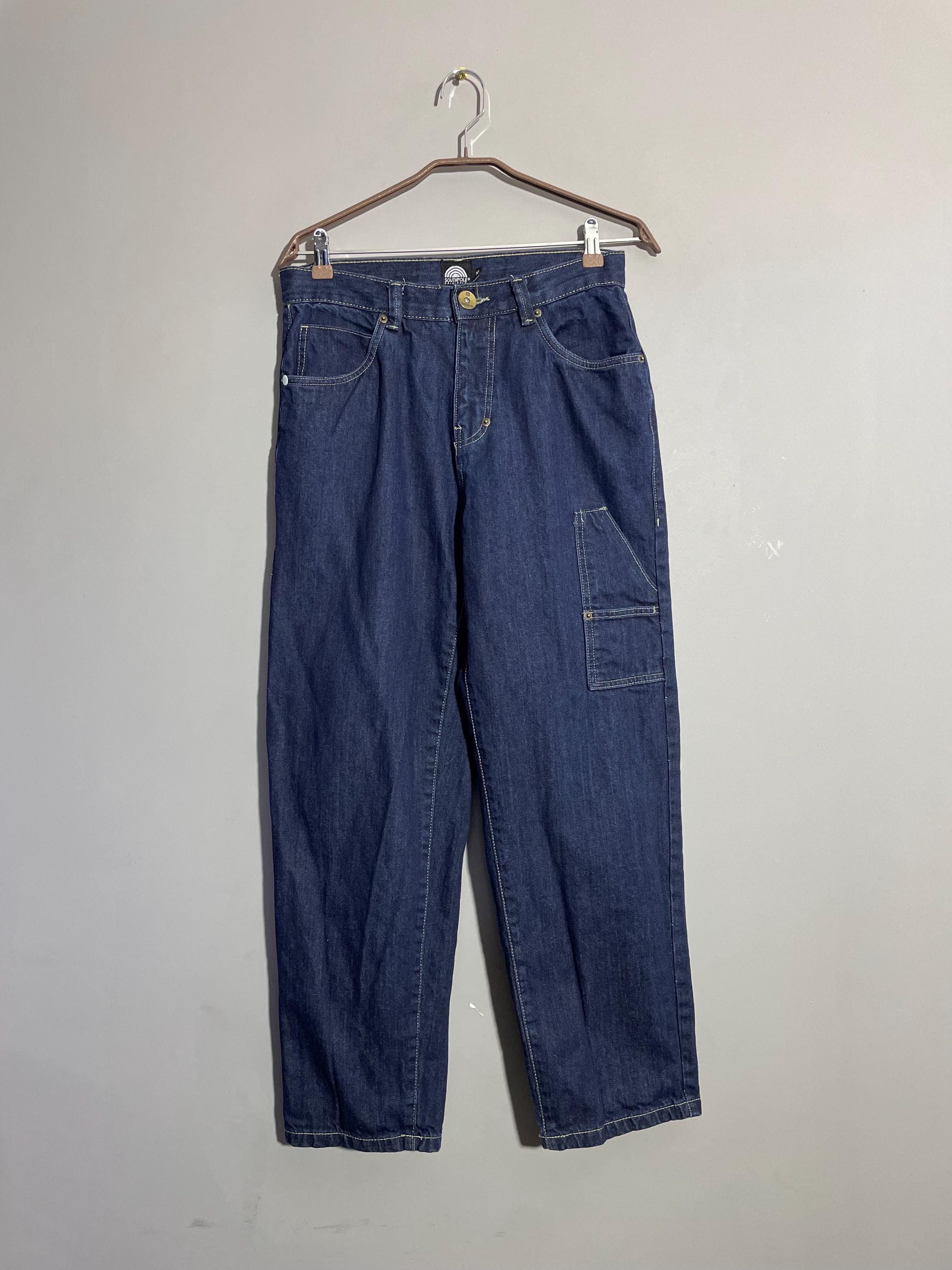 Y2K Southpole Big Logo Navy Blue Denim Pants Size 30 - Etsy