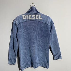 Vintage Diesel Avant Garde Washed colour full zip sweater