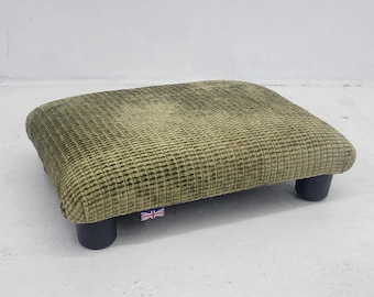 4 inch Handmade Footstool Low 11 cm - UK Made Compact Foot Rest
