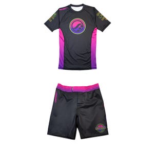 Shoyoroll Batch #143 Malibu Rash Guard | MMA Training Shorts – Limited Edition No-Gi BJJ Set for Grappling & Fight Training | Free Shipping
