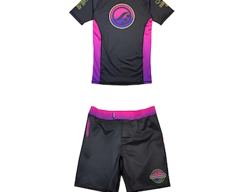 Shoyoroll Malibu Rash Guard & MMA Shorts Set: Limited Edition BJJ No-Gi