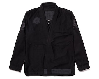 Kimono de BJJ negro: Uniforme de tejido perlado de 450 g/m² - Shoyoroll Lote n.° 81