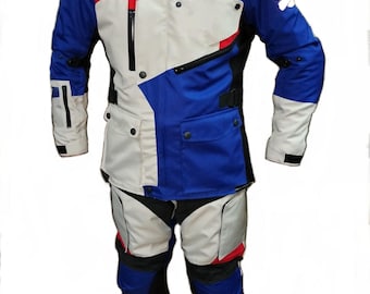 Cordura Motorcycle Suit: All-Season Waterproof Riding Gear with CE Armor