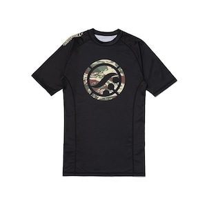 Shoyoroll Black BF20 Camo Rash Guard: BJJ MMA Compression Shirt