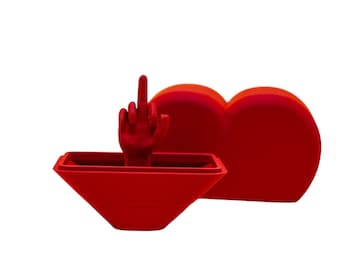 Heart With Middle Finger Gag Gift Prank Surprise Perfect For Valentines Day Gift For Him Or Her Boyfriend or Girlfriend