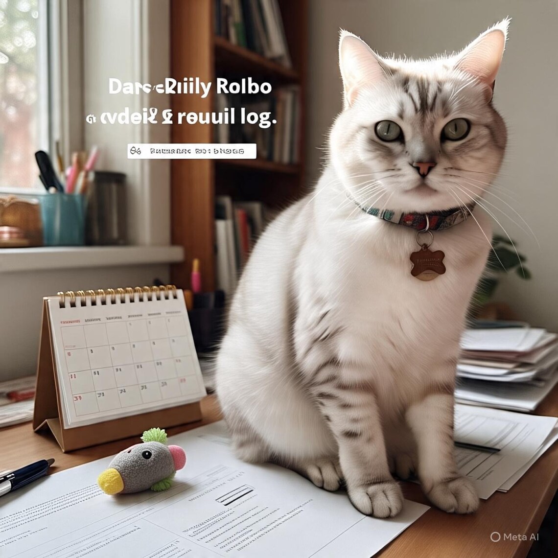 Cat Daily Routine Log | Printable Pet Care Tracker | Cat Feeding ...