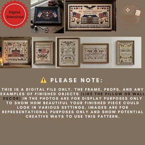America 250 Home of the Brave 1776 Sampler-federal Eagle & Weeping ...