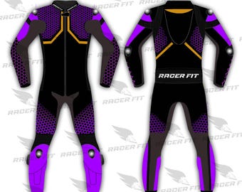 Motorbike Racing Leather Suit - Free Customization , CE Marked Protection
