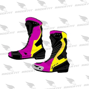 Motorcycle Leather Racing Boots: Customizable Motorbike Rider Boots