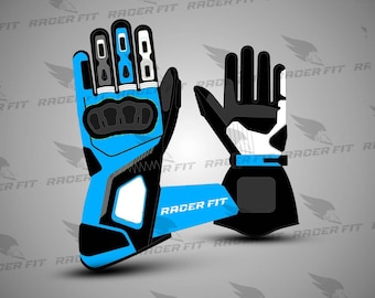 Leather Motorcycle Gloves, Biker Gear, Racing Gear, Motorcyclist Gift