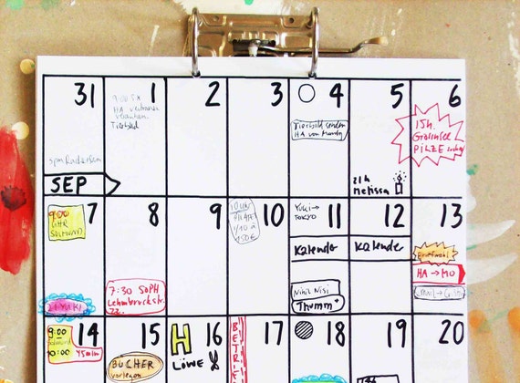 Calendario Familiar 2021 2022 Etsy calendario familiar
