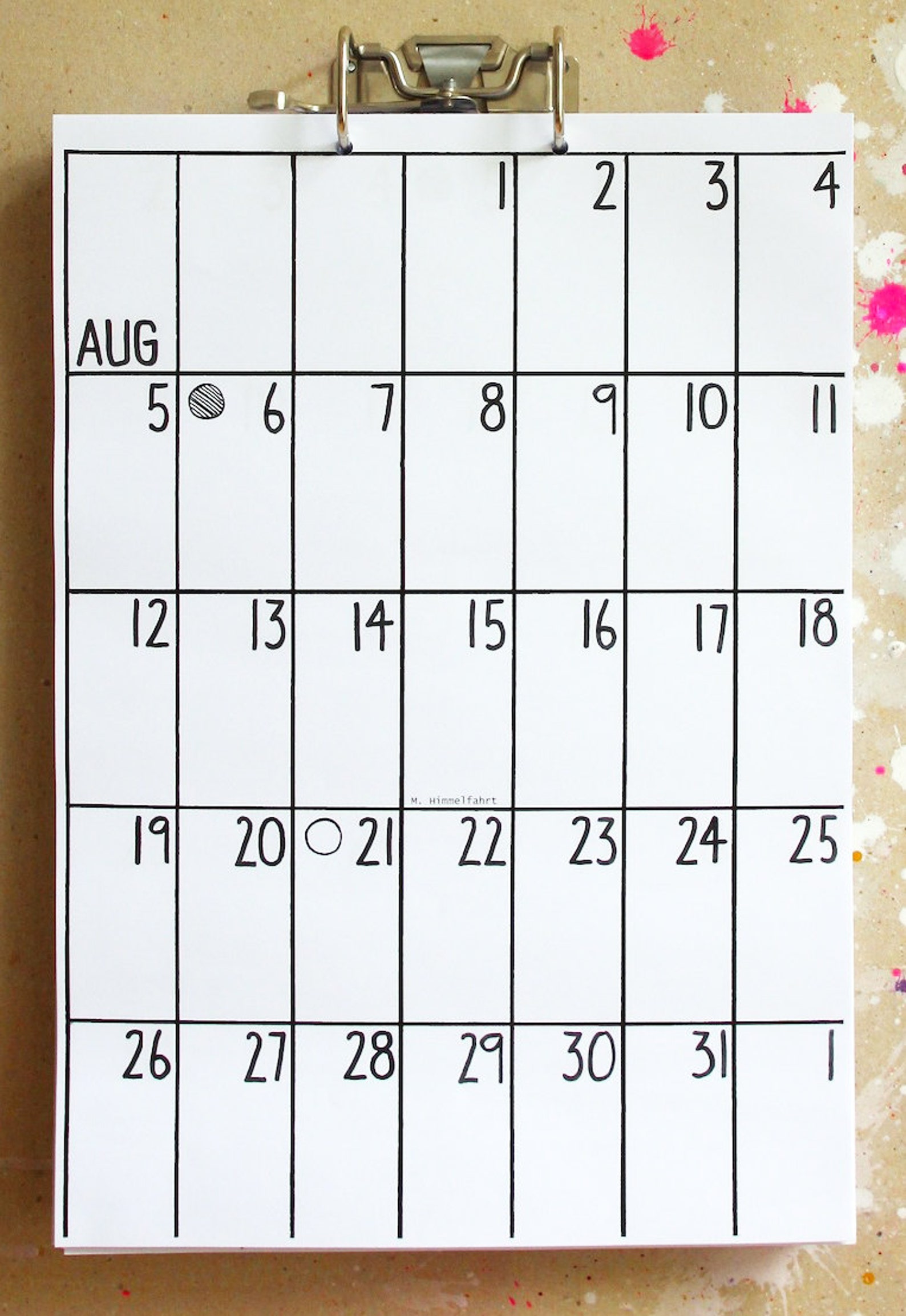 Wall Calendar 2023 / 2024 18 Months - Etsy Canada