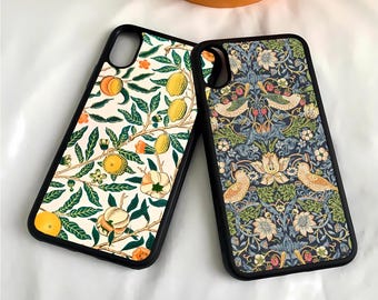 William morris art Case for iPhone 16 Pro, 15, 14, 13, 12, Samsung S23, S24FE, S25, A16, Pixel 9 Pro, 8A