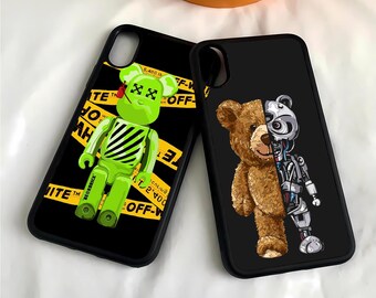Robot bear Case for iPhone 16 Pro, 15, 14, 13, 12, Samsung S23, S24FE, S25, A16, Pixel 9 Pro, 8A