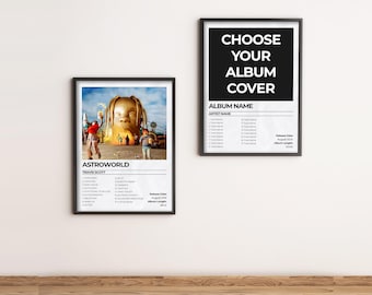 Póster de álbum de música personalizado - Impresión de portada de álbum personalizada - Arte de póster de álbum único - Decoración de pared para fanáticos de la música - Regalo para amantes de la música