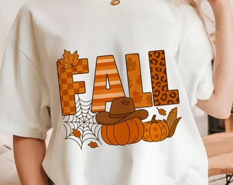 Preppy Pumpkin PNG Stitched Fall Pumpkin Sublimation Pumpkin Sublimation Design T-Shirts Harvest Shirt PNG Fall Png, Fall Season Printable