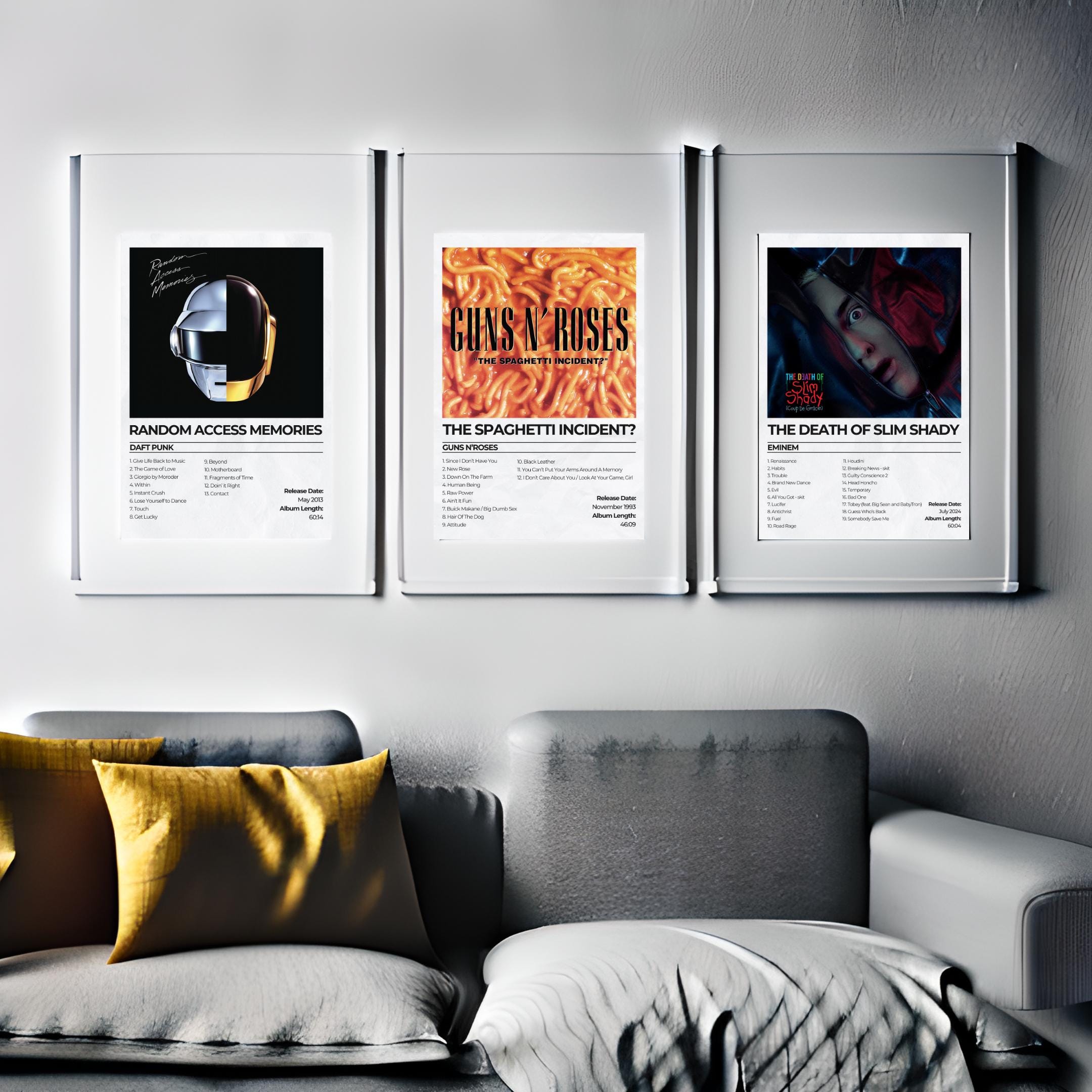 Custom Set of 3 Album Posters, Printable Album Posters, Set of 3 Album ...