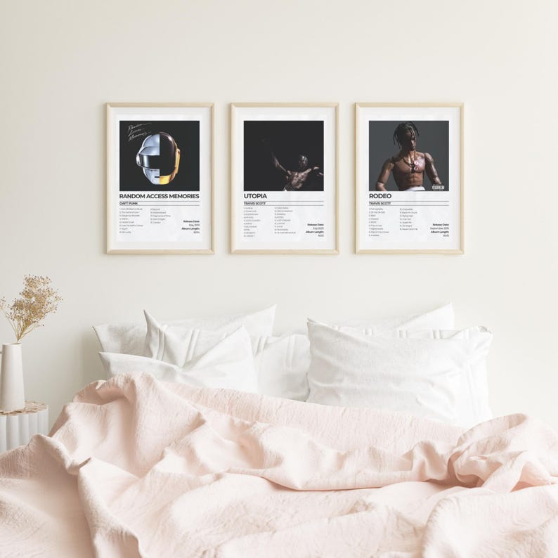 Custom Set of 3 Album Posters, Printable Album Posters, Set of 3 Album ...