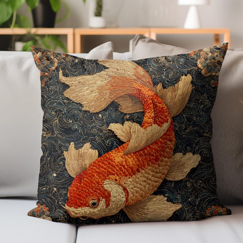 Pillows Koi Fish - Etsy