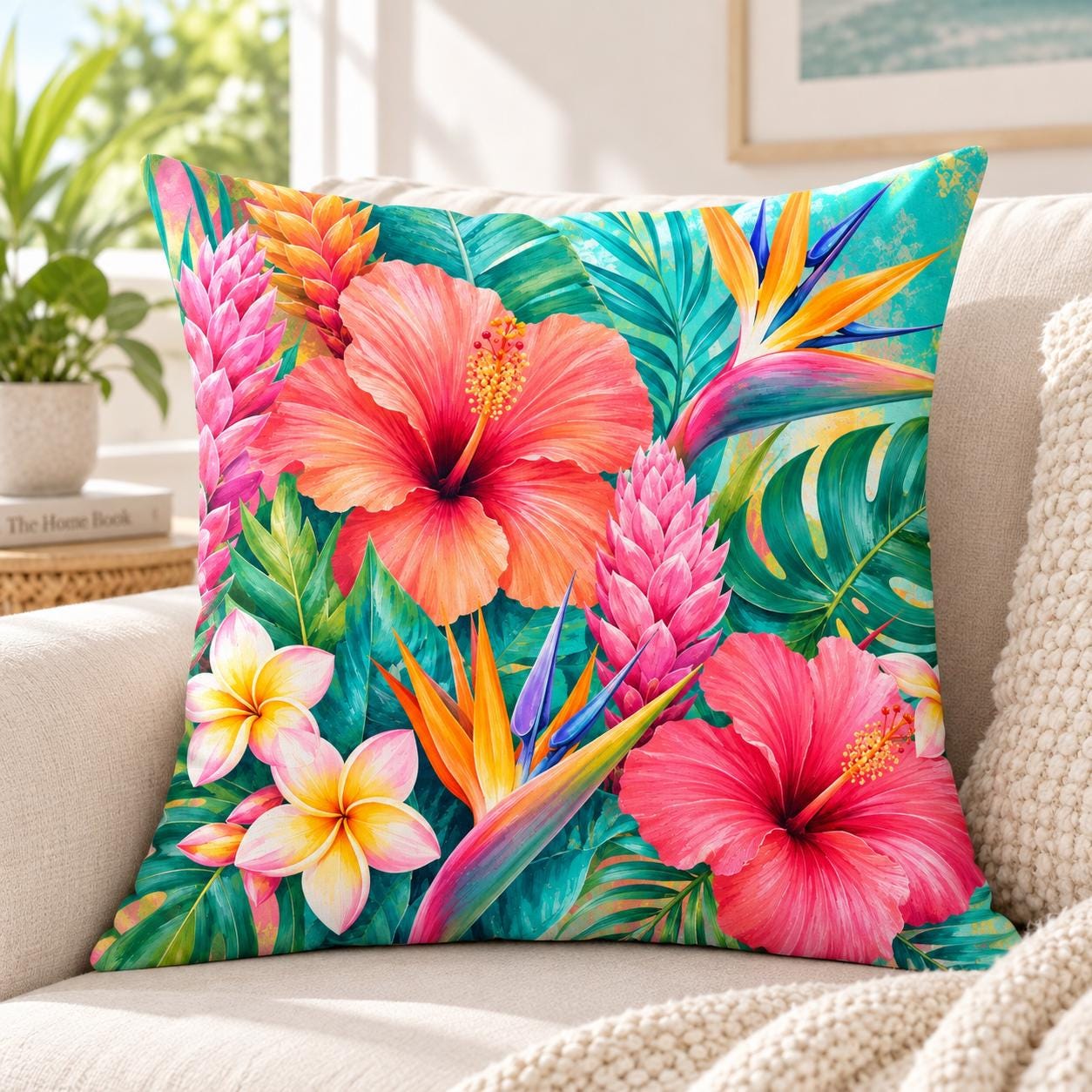 Outdoor Cushions Hibiscus - Etsy