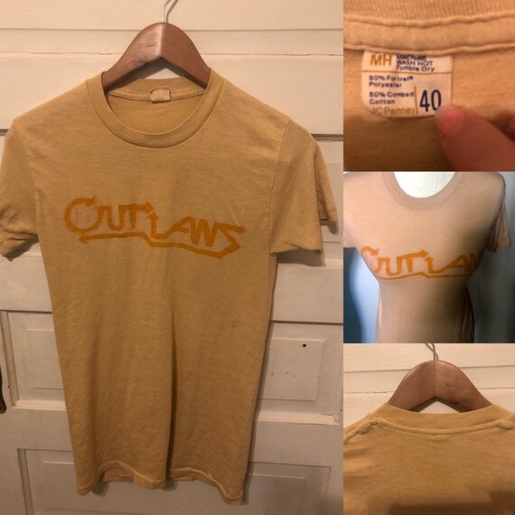 Vintage 70s Paper Thin Band Tshirt Tee Shirt JCPen