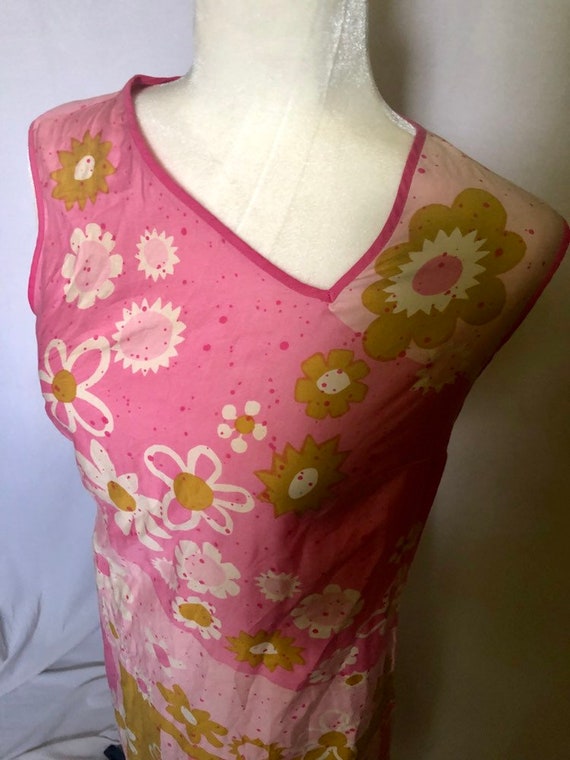 Vintage Vtg Vera Neumann Ladybug 60s MOD Shift Dre