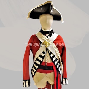 8th Regiment of Foot British Uniform | Royal Fusiliers 1778 Red Wool Coat | Historical Military Reenactment Jacket | Royal Fusiliers