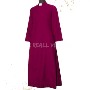 Men&#39;s Clergy Anglican Cassock Robe Coat – Mehron Clergy B Coat | Priest Robe | Church Father Coat | Custom Cassock | Clerical Cassock Outfit