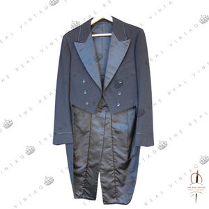 Black Victorian Tuxedo for Men | Gothic Vintage Formal Tailcoat | Custom 1800s Style Suit - Black Victorian Tuxedo Jackets