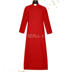 Custom Cassock | Clerical Outfit | Cassock Robe | Men Clergy Anglican Cassock Robe – Red Clergy B Coat | Priest Robe | Church Father Coats
