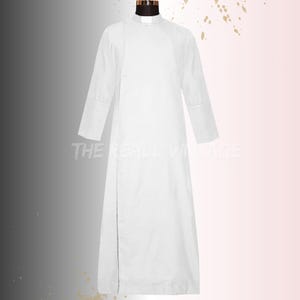 Custom Cassock | Clerical Outfit | Cassock Robe | Men Clergy Anglican Cassock Robe – White Clergy B Coat | Priest Robe | Church Father Coats