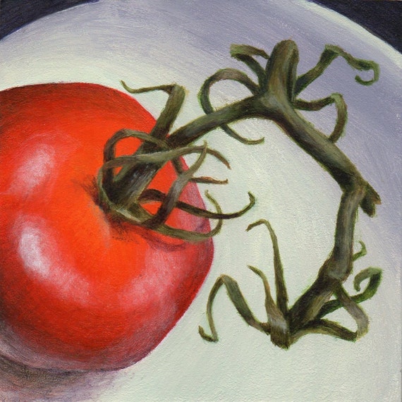 Items similar to Original Small Acrylic Painting, Food Art Still Life