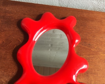 Ikea Tunga Splat Spiegel jaren 90 (Rood)