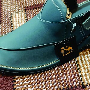 Navy Green Chappal | Peshawari Chappal | Charsadda Chappal | Men's Sandal | Special Peshawari Chappal | Afghani Chappal image 2