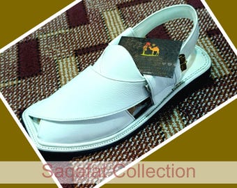 Charsadda Chappal | Sandalen | Chappal Für Männer | Reines Leder | Afghanischer Chappal | Handgefertigter Chappal