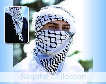 Kuffyah Tube Scarf | Keffiyeh Palestine Scarf | Stand with Palestine | Gaza Palestine Scarf | Arab women Scarf | male scarf | head scarf