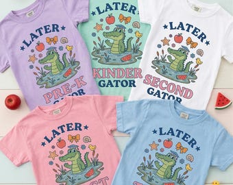 Later Gator PNG, Last Day of School PNG, End of Year Design, Pre-K Kindergarten 1st 2nd 3rd 4th 5th Grade PNG, Teacher Png, Kids School Png
