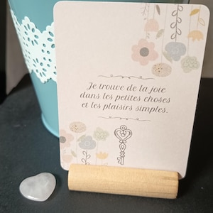 Cartes "Slow Life" d'affirmations positives. 36 cartes bien-être, développement personnel et pensée positive en français.