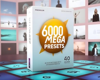6,000+ Lightroom Presets Bundle | Mobile & Desktop Photo Filters | Instagram Aesthetic | Photography Editing Presets | Instant Download