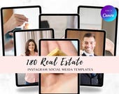 240 Real Estate Social Media Templates | Editable Canva Instagram Posts | Real Estate Marketing Kit | Realtor Content Templates