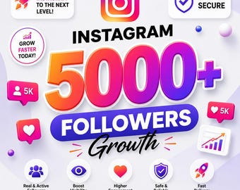 Guía de crecimiento en Instagram, más de 5000 seguidores, crecimiento orgánico, mejora tu estrategia de promoción.