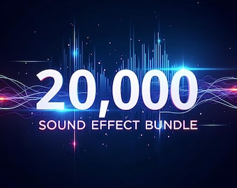 20,000+ Pro Sound Effects Bundle | Audio Essentials for Video Editing & Content Creation | PLR, MRR, Resell Rights
