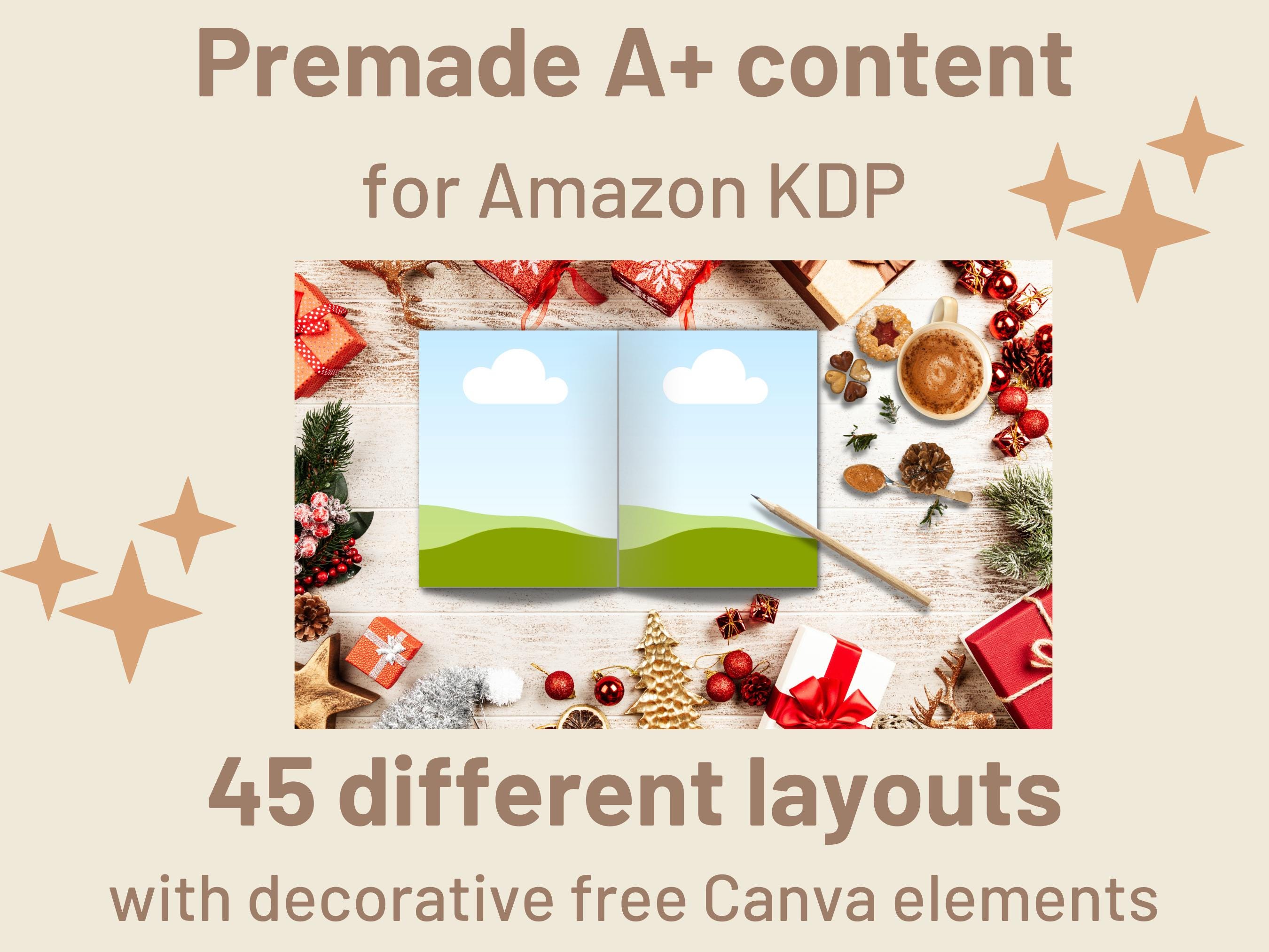 KDP Book Mockup for 6x9 Books | Canva A+ Content Templates | Book ...