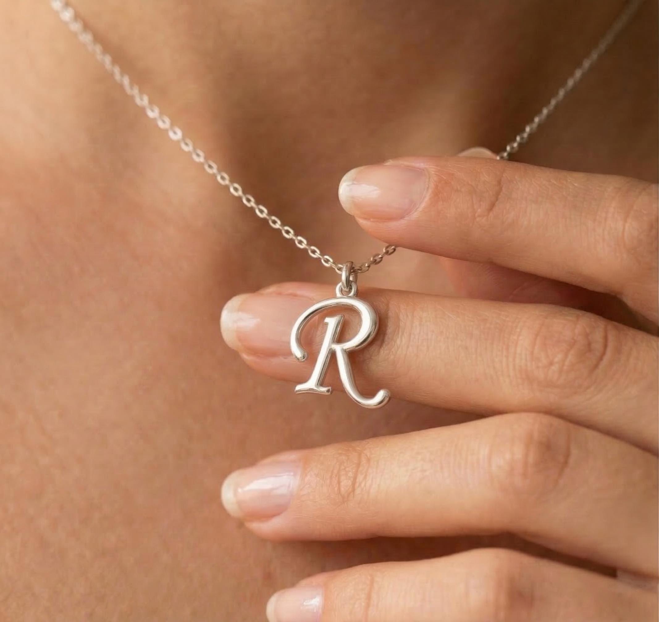 R necklace - Etsy 日本